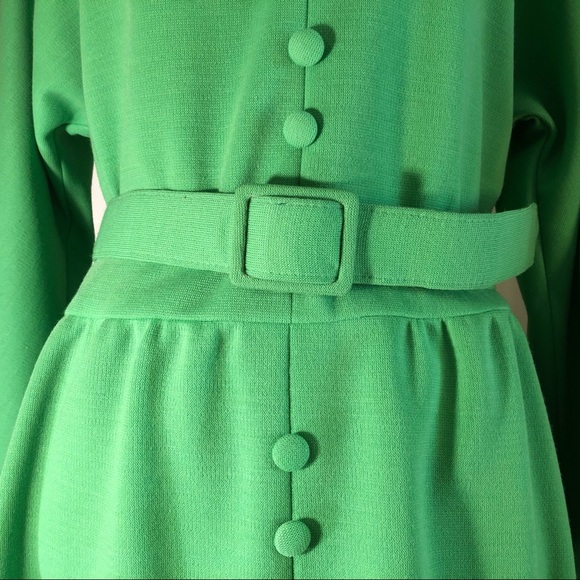 Sold!Vintage 1960’s Richard Frontman Green Dress - Picture 6 of 8